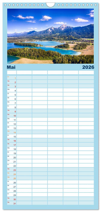 Der wunderschöne Faaker See in Kärnten (CALVENDO Familienplaner 2026)