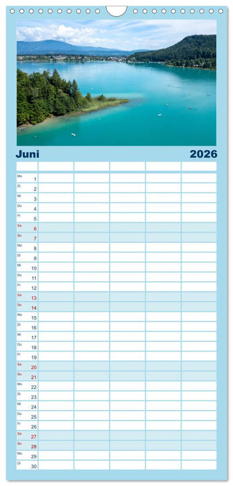 Der wunderschöne Faaker See in Kärnten (CALVENDO Familienplaner 2026)