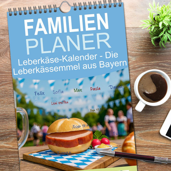 Leberkäse-Kalender - Die Leberkässemmel aus Bayern (CALVENDO Familienplaner 2026)