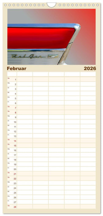 American Dream: Heckflossen-Ikonen (CALVENDO Familienplaner 2026)