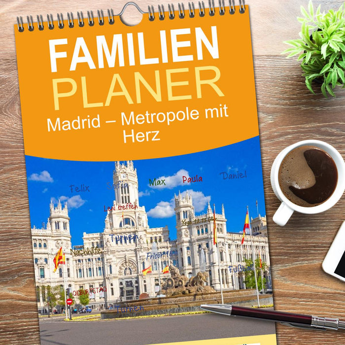 Madrid – Metropole mit Herz (CALVENDO Familienplaner 2026)