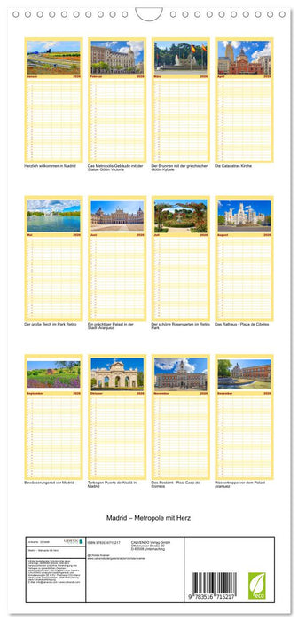 Madrid – Metropole mit Herz (CALVENDO Familienplaner 2026)
