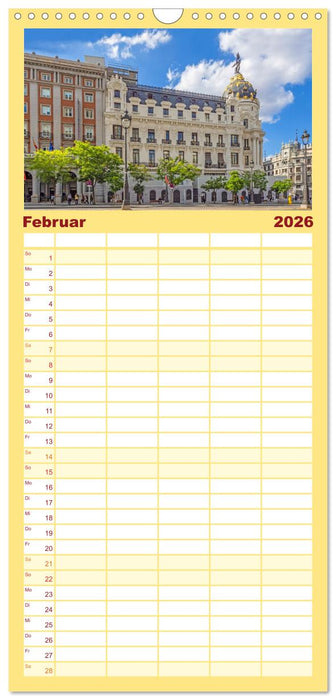 Madrid – Metropole mit Herz (CALVENDO Familienplaner 2026)