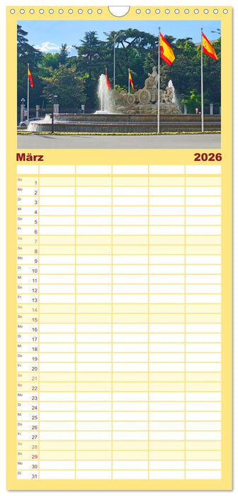 Madrid – Metropole mit Herz (CALVENDO Familienplaner 2026)