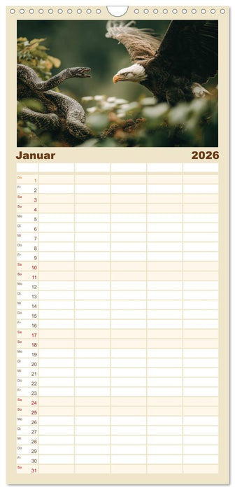 Majestätische Weißkopfseeadler - Der König der Lüfte (CALVENDO Familienplaner 2026)