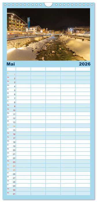 Winterdreams - Lech, Leutasch, Gurgl, Ischgl, Sölden (CALVENDO Familienplaner 2026)