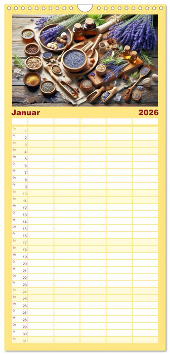 Lavendel für deine Sinne (CALVENDO Familienplaner 2026)