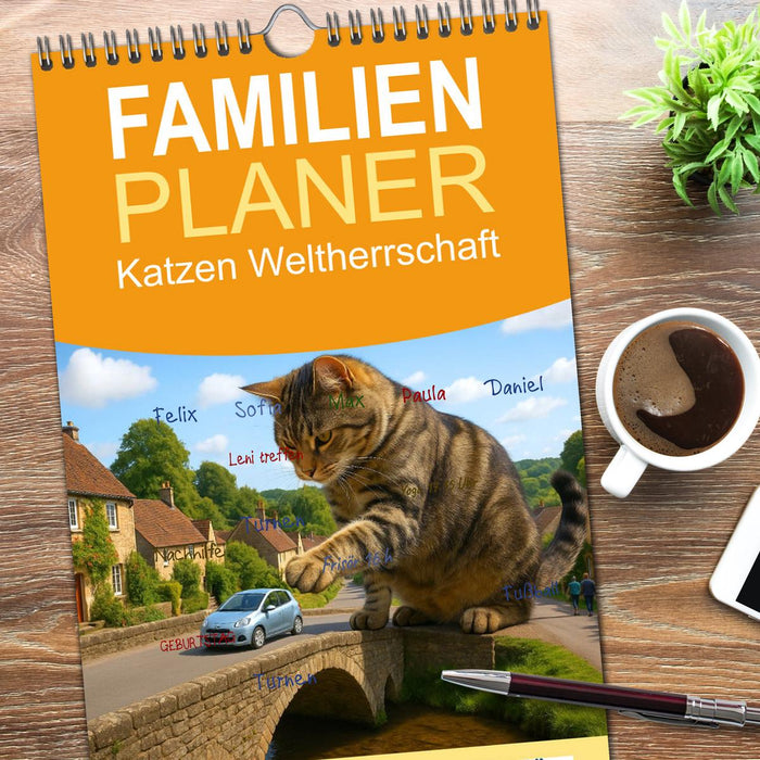 Katzen Weltherrschaft (CALVENDO Familienplaner 2026)
