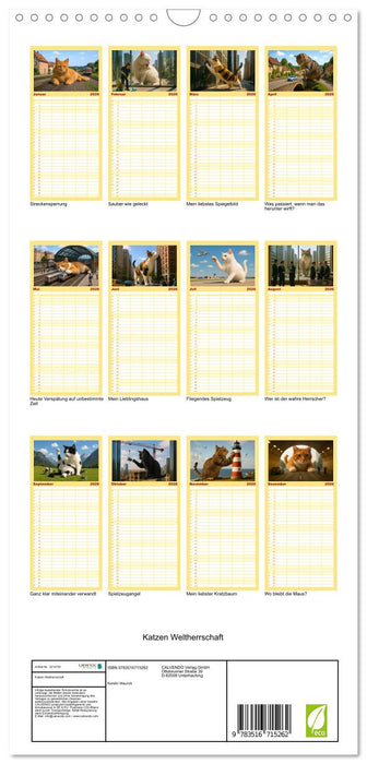 Katzen Weltherrschaft (CALVENDO Familienplaner 2026)
