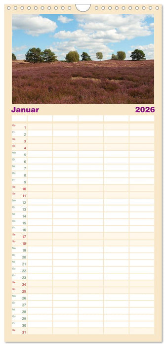 Die Nemitzer Heide - Im Wendland unterwegs (CALVENDO Familienplaner 2026)