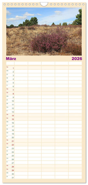 Die Nemitzer Heide - Im Wendland unterwegs (CALVENDO Familienplaner 2026)