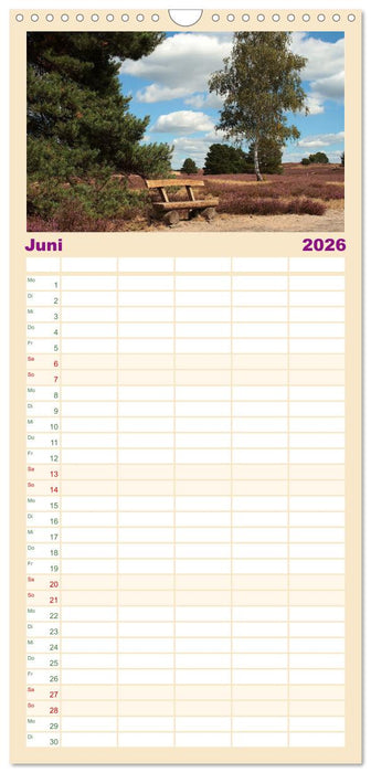 Die Nemitzer Heide - Im Wendland unterwegs (CALVENDO Familienplaner 2026)