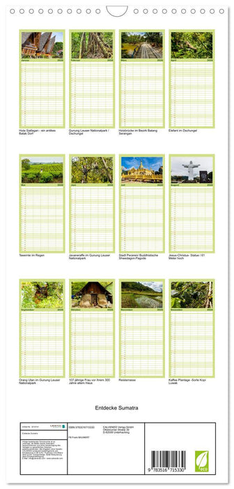 Entdecke Sumatra (CALVENDO Familienplaner 2026)
