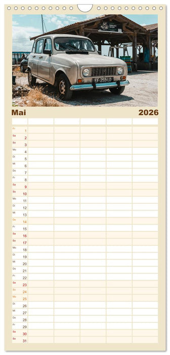 Kultauto aus Frankreich - Renault 4 (CALVENDO Familienplaner 2026)