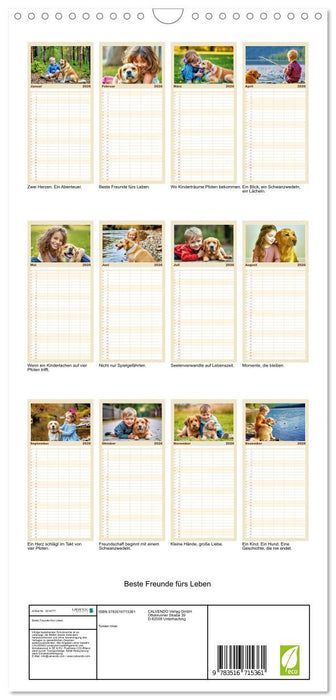 Beste Freunde fürs Leben (CALVENDO Familienplaner 2026)