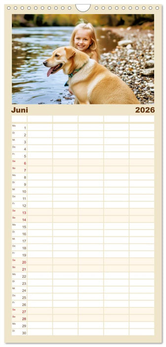 Beste Freunde fürs Leben (CALVENDO Familienplaner 2026)