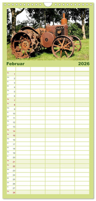 Rostige alte Traktoren (CALVENDO Familienplaner 2026)