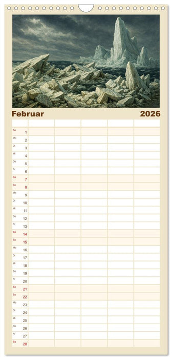 Im Licht der Sehnsucht - Romantische Landschaften (CALVENDO Familienplaner 2026)