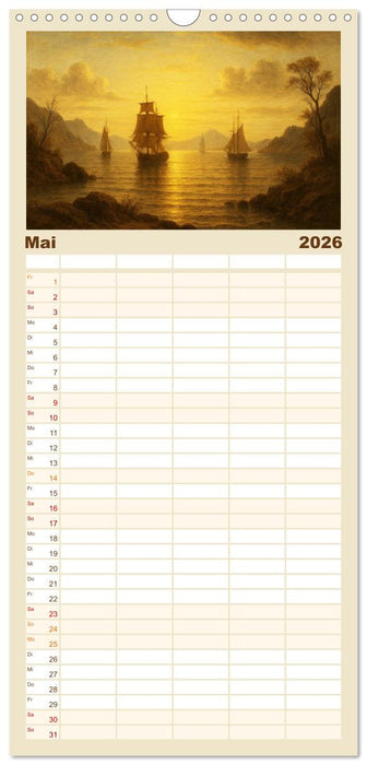 Im Licht der Sehnsucht - Romantische Landschaften (CALVENDO Familienplaner 2026)