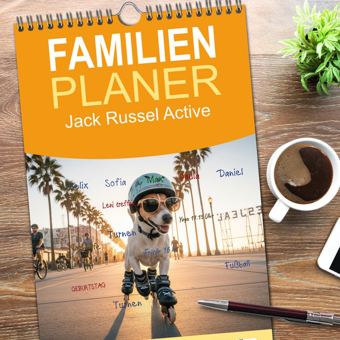 Jack Russel Active (CALVENDO Familienplaner 2026)