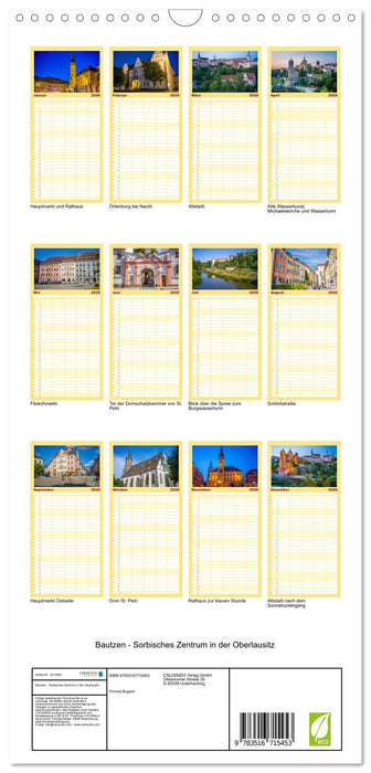 Bautzen - Sorbisches Zentrum in der Oberlausitz (CALVENDO Familienplaner 2026)