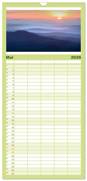 Die RHÖN: Faszinierende Berge und lebendige Bäche (CALVENDO Familienplaner 2026)