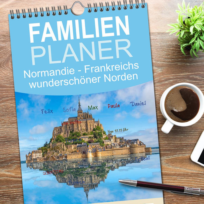 Normandie - Frankreichs wunderschöner Norden (CALVENDO Familienplaner 2026)