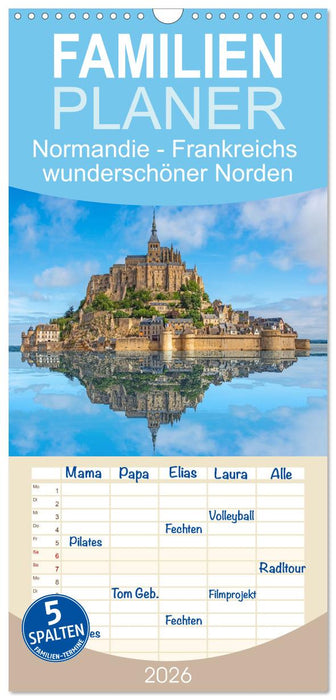 Normandie - Frankreichs wunderschöner Norden (CALVENDO Familienplaner 2026)