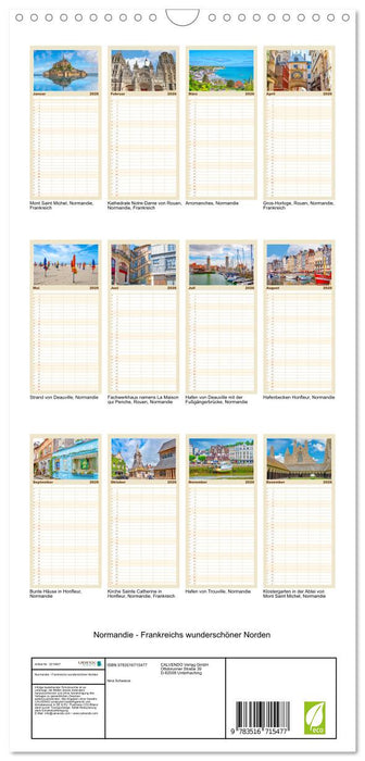 Normandie - Frankreichs wunderschöner Norden (CALVENDO Familienplaner 2026)