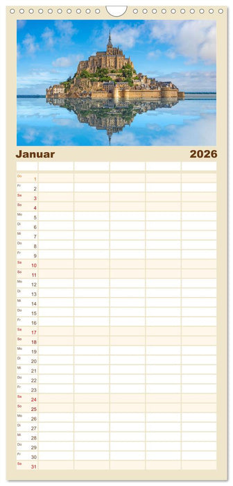 Normandie - Frankreichs wunderschöner Norden (CALVENDO Familienplaner 2026)