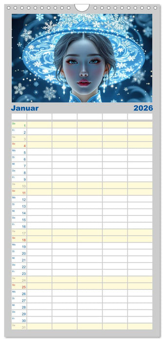 Fantasie Asia-Girls (CALVENDO Familienplaner 2026)