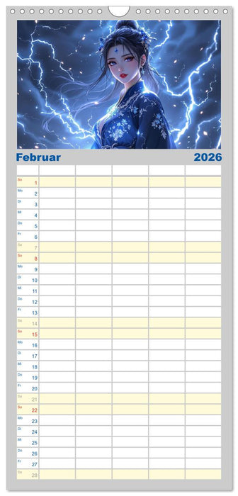 Fantasie Asia-Girls (CALVENDO Familienplaner 2026)