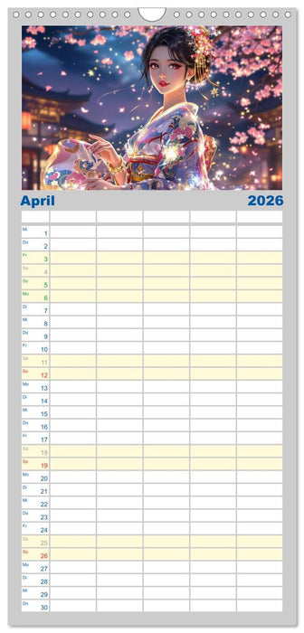 Fantasie Asia-Girls (CALVENDO Familienplaner 2026)