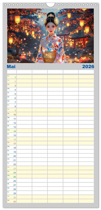 Fantasie Asia-Girls (CALVENDO Familienplaner 2026)