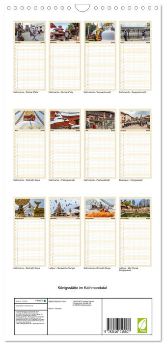 Königsstätte im Kathmandutal (CALVENDO Familienplaner 2026)
