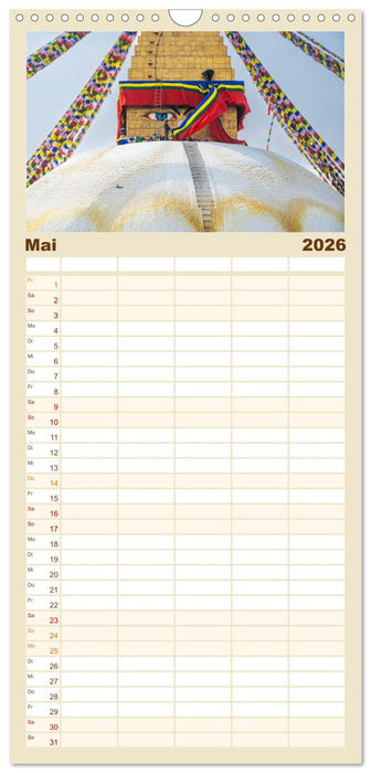 Königsstätte im Kathmandutal (CALVENDO Familienplaner 2026)