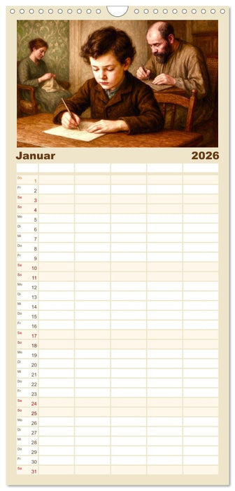 Gustav Klimt. Sein Leben, seine Kunstwerke (CALVENDO Familienplaner 2026)