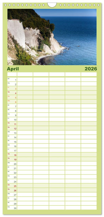 Mecklenburg – Vorpommern, Schönheiten im Land der Ostseeküste (CALVENDO Familienplaner 2026)