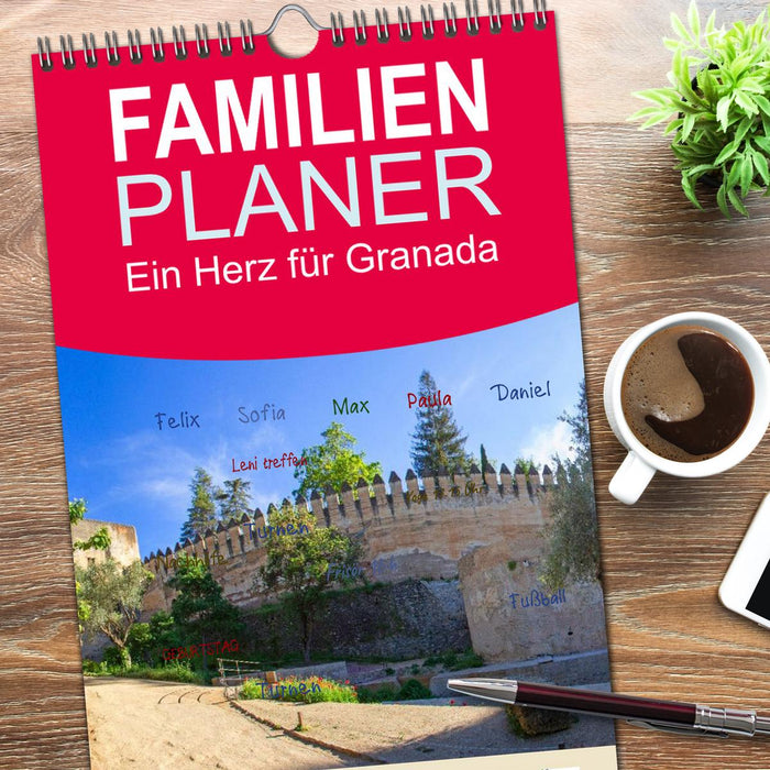 Ein Herz für Granada (CALVENDO Familienplaner 2026)