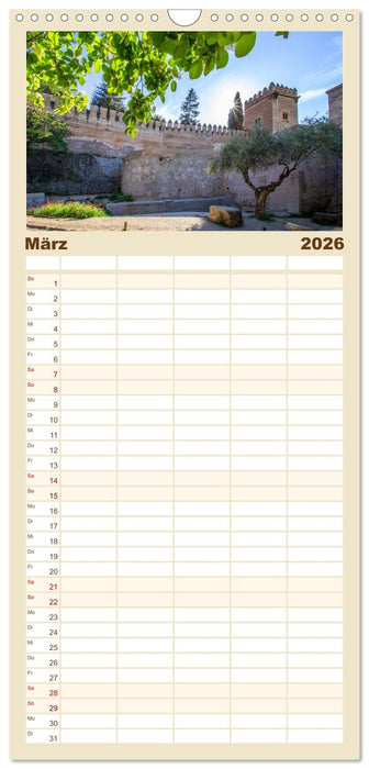 Ein Herz für Granada (CALVENDO Familienplaner 2026)