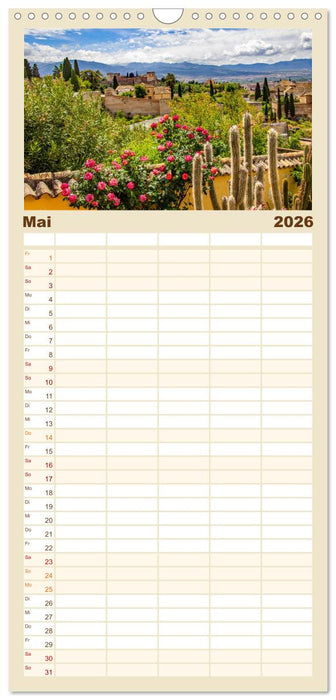 Ein Herz für Granada (CALVENDO Familienplaner 2026)