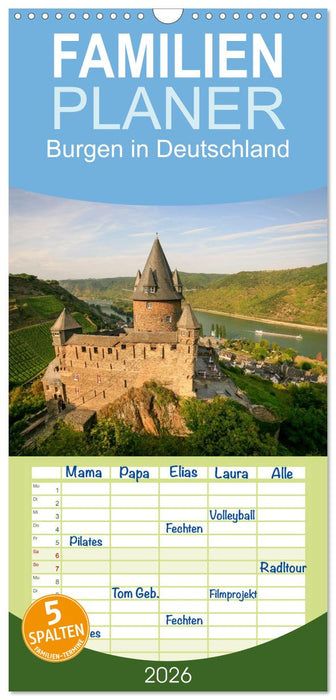 Burgen in Deutschland (CALVENDO Familienplaner 2026)