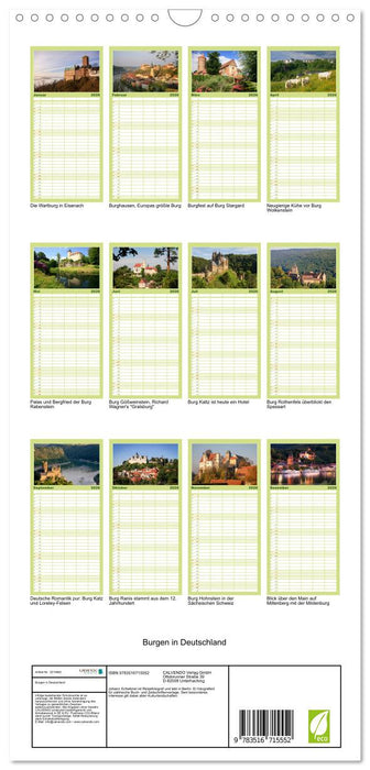 Burgen in Deutschland (CALVENDO Familienplaner 2026)