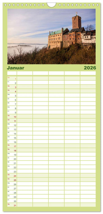 Burgen in Deutschland (CALVENDO Familienplaner 2026)