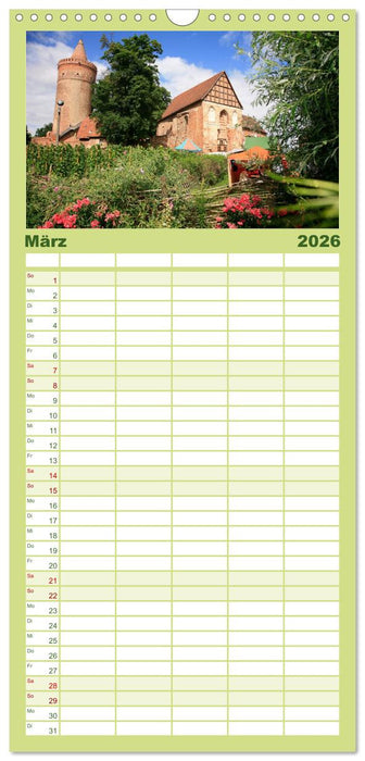 Burgen in Deutschland (CALVENDO Familienplaner 2026)