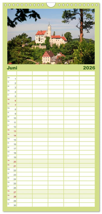 Burgen in Deutschland (CALVENDO Familienplaner 2026)