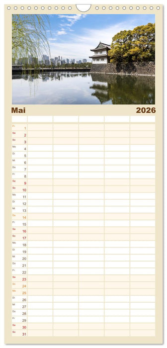 Tokio - Das Herz Japans (CALVENDO Familienplaner 2026)