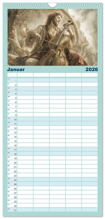 Herzschlag in Noten (CALVENDO Familienplaner 2026)