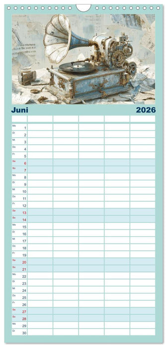 Herzschlag in Noten (CALVENDO Familienplaner 2026)