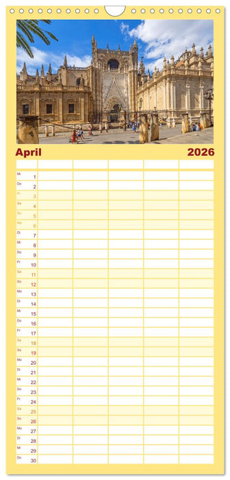 Ein Herz für Sevilla (CALVENDO Familienplaner 2026)